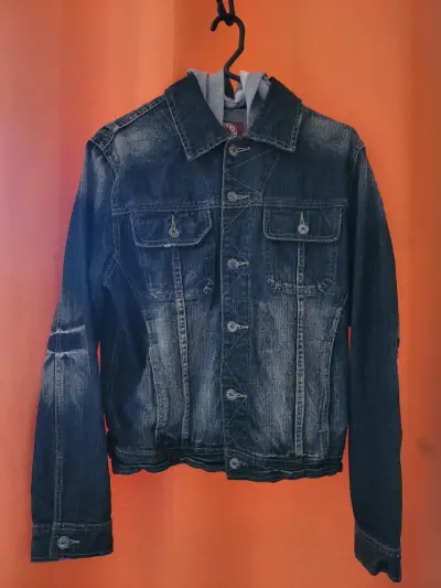 Chaqueta de mezclilla con capucha Sublevel talla S - miniatura 1