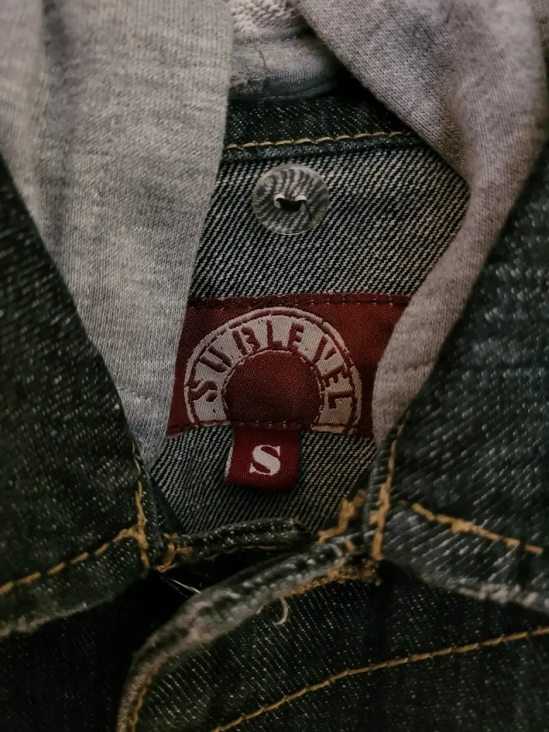 Chaqueta de mezclilla con capucha Sublevel talla S - 3