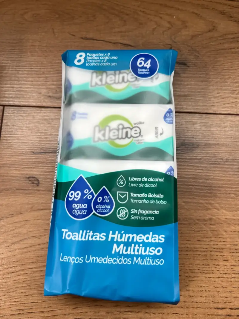 Toallitas Húmedas Multiuso Kleine 64 Unidades