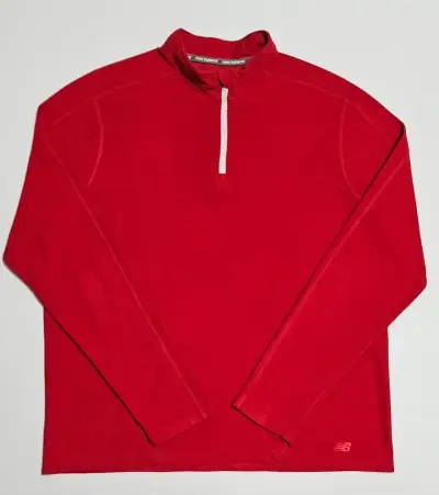 Polerón deportivo rojo New Balance para hombre - miniatura 1