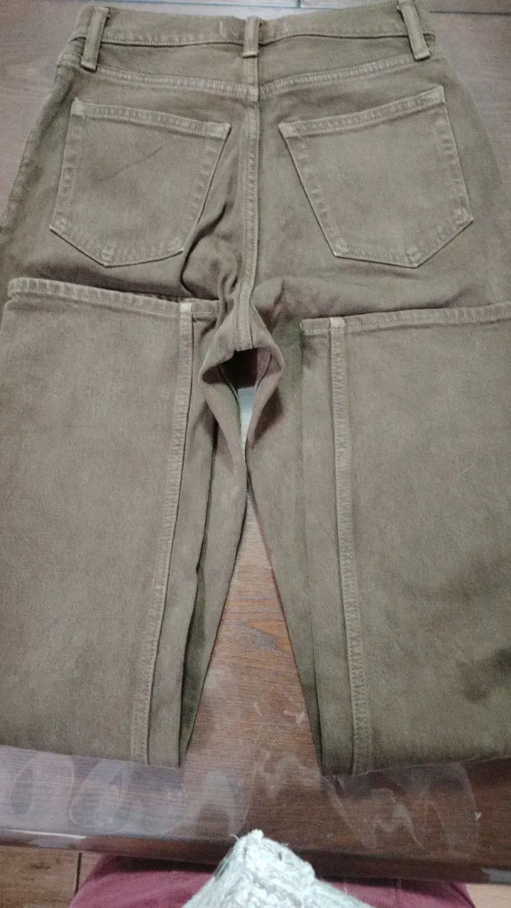 Jeans verde oliva para mujer estilo clásico - 6