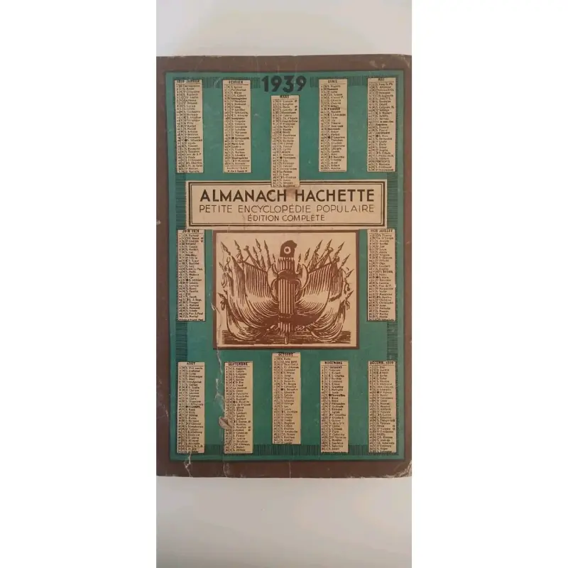Almanaque Hachette 1939 Edición Completa - 1