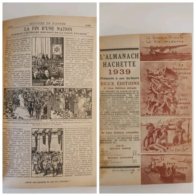 Almanaque Hachette 1939 Edición Completa - 2