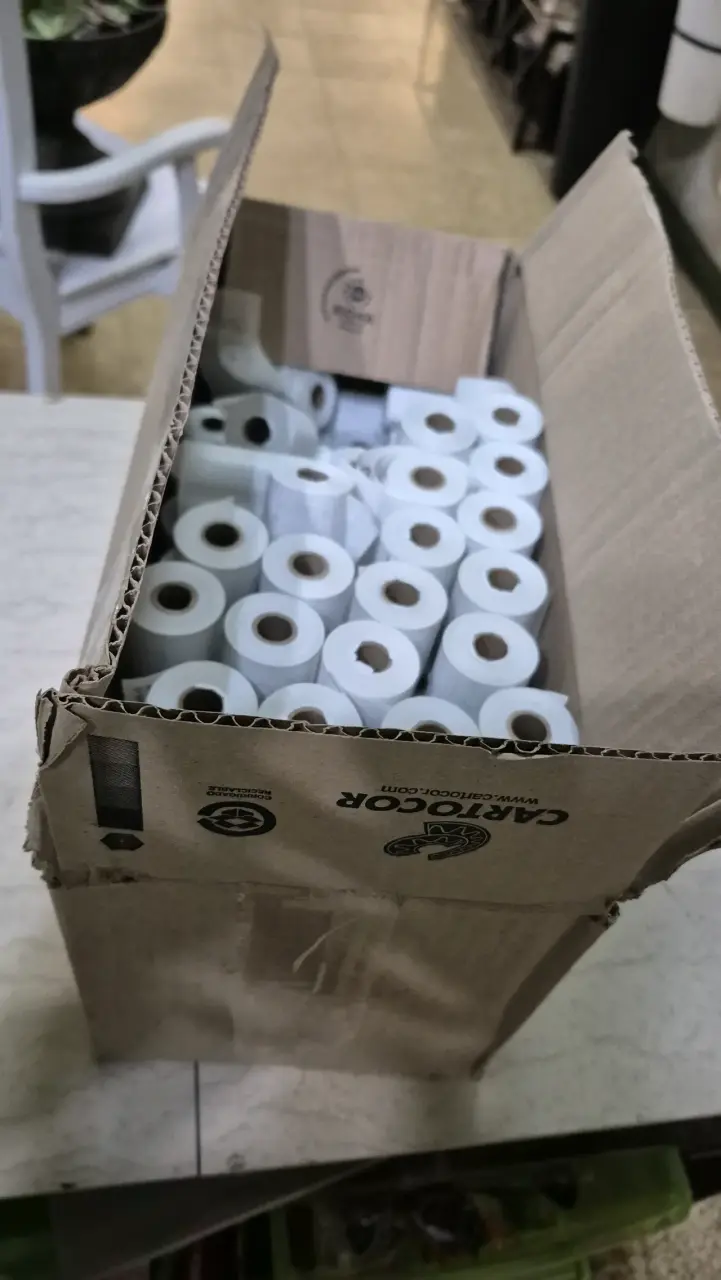 Caja de rollos térmicos 57x17mm 120 unidades - 1