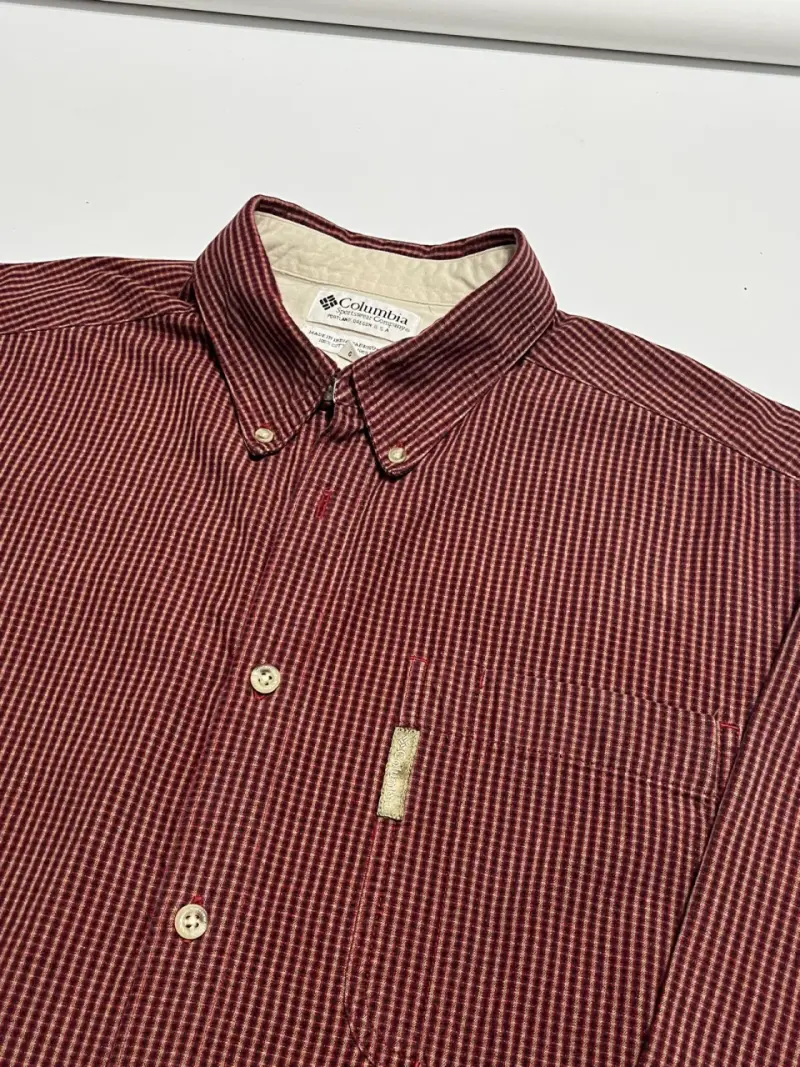 Camisa de hombre a rayas Columbia roja - 2