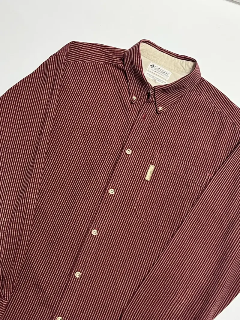 Camisa de hombre a rayas Columbia roja - 4