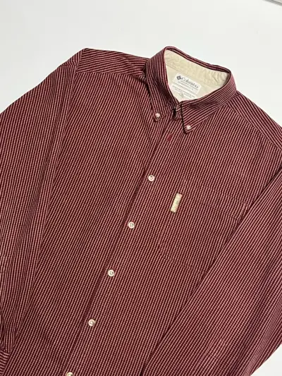 Camisa de hombre a rayas Columbia roja - miniatura 4