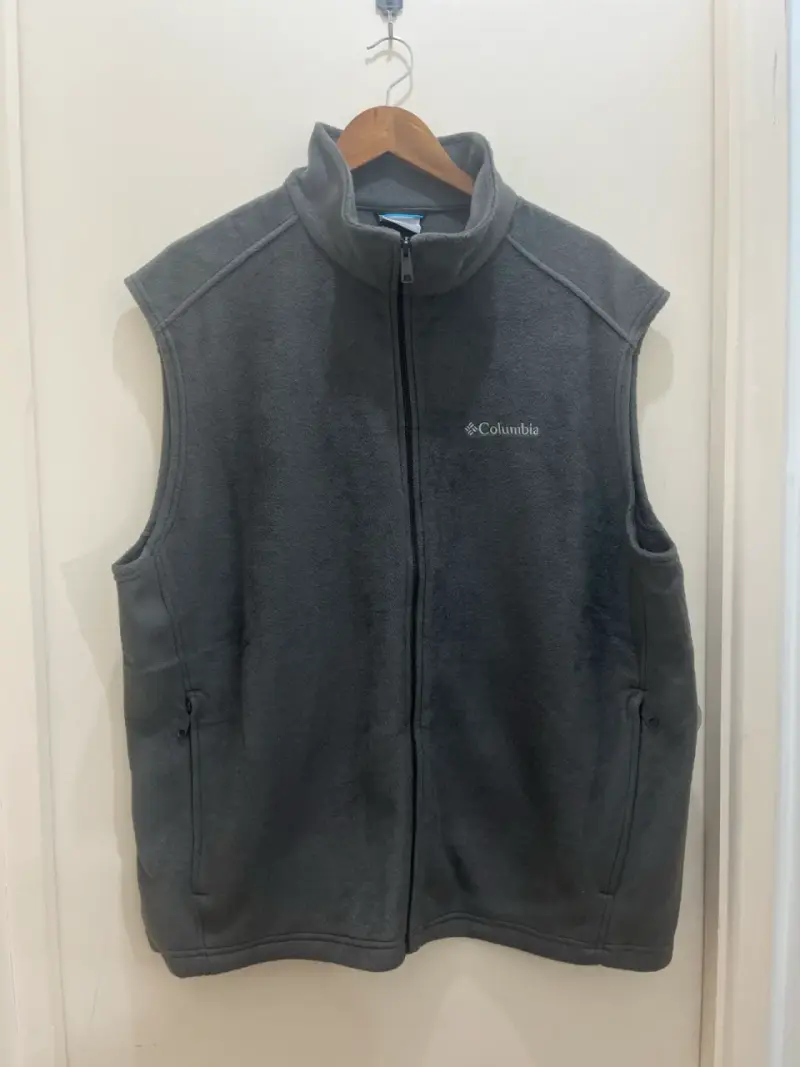 Chaleco polar gris Columbia para hombre - 3