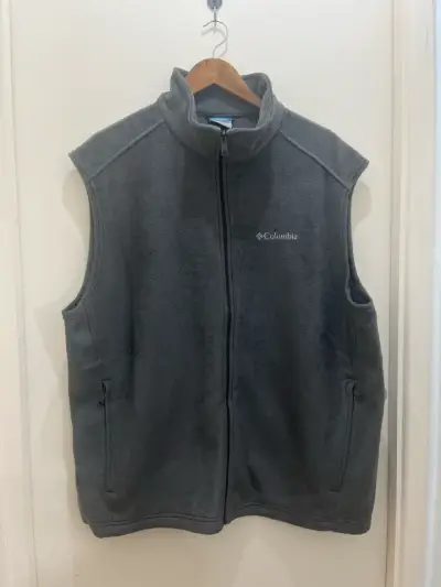 Chaleco polar gris Columbia para hombre - miniatura 3