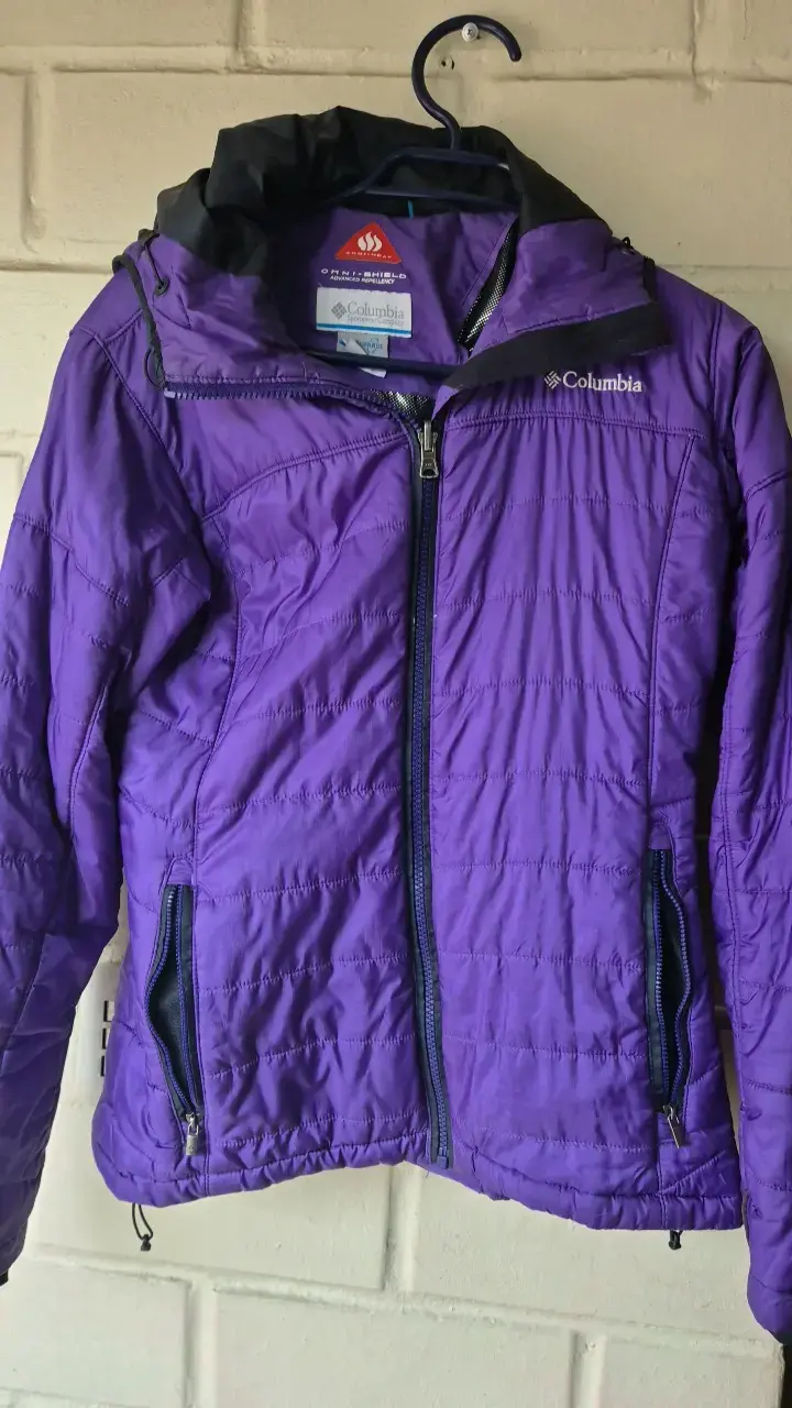 Chaqueta Columbia morada impermeable para mujer - 1
