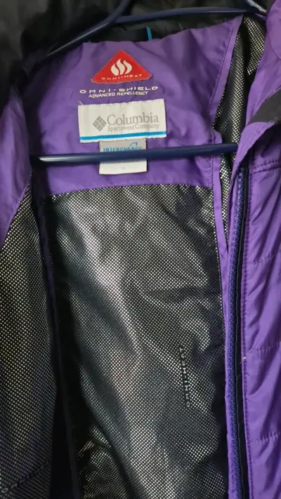 Chaqueta Columbia morada impermeable para mujer - miniatura 2