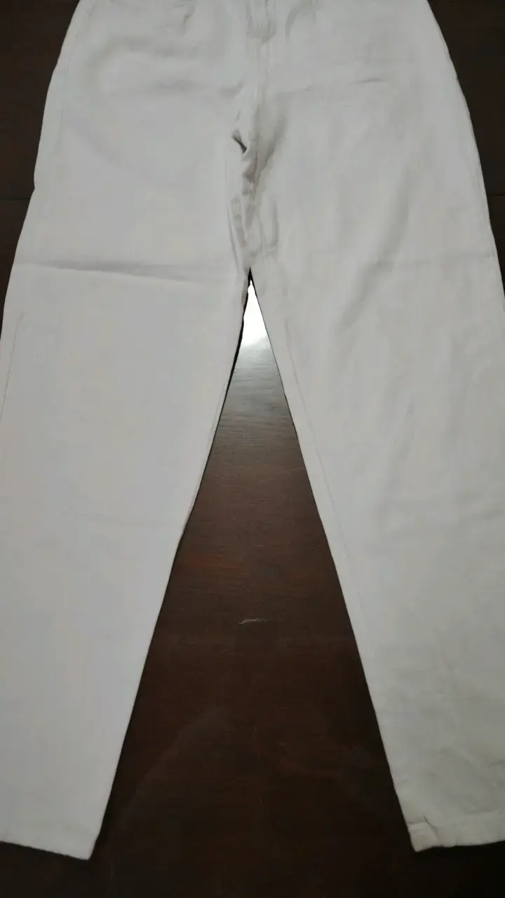 Pantalones de mezclilla blancos para mujer - 4