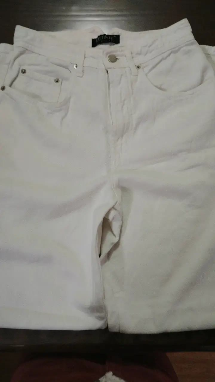 Pantalones de mezclilla blancos para mujer - 5