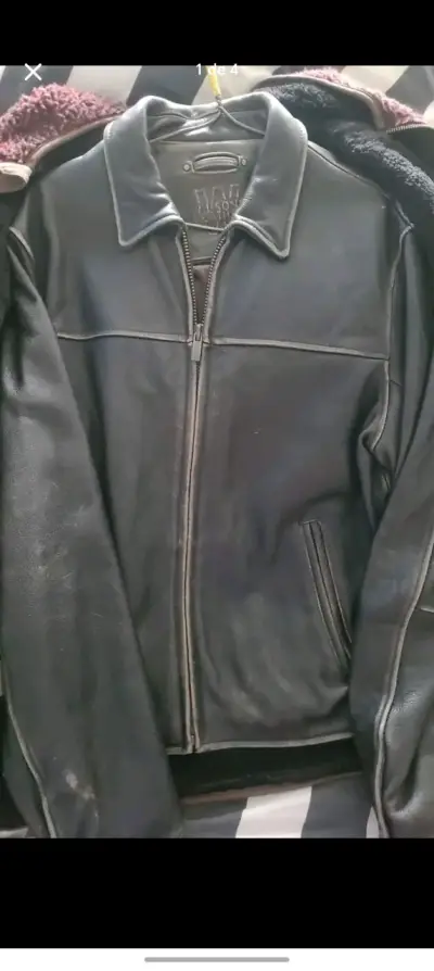 Chaqueta de cuero negra Wilsons Leather - miniatura 1