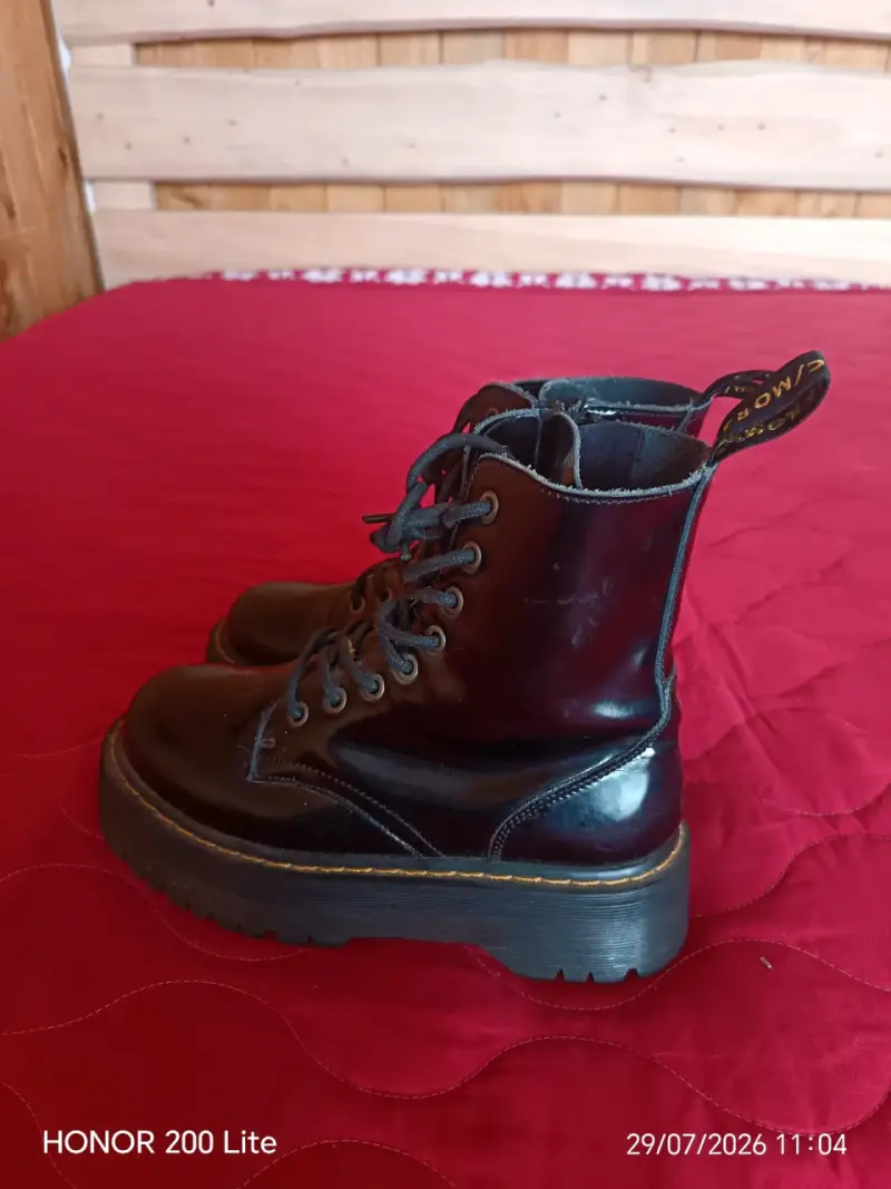 Botas negras CMORAN de cuero con plataforma - 2