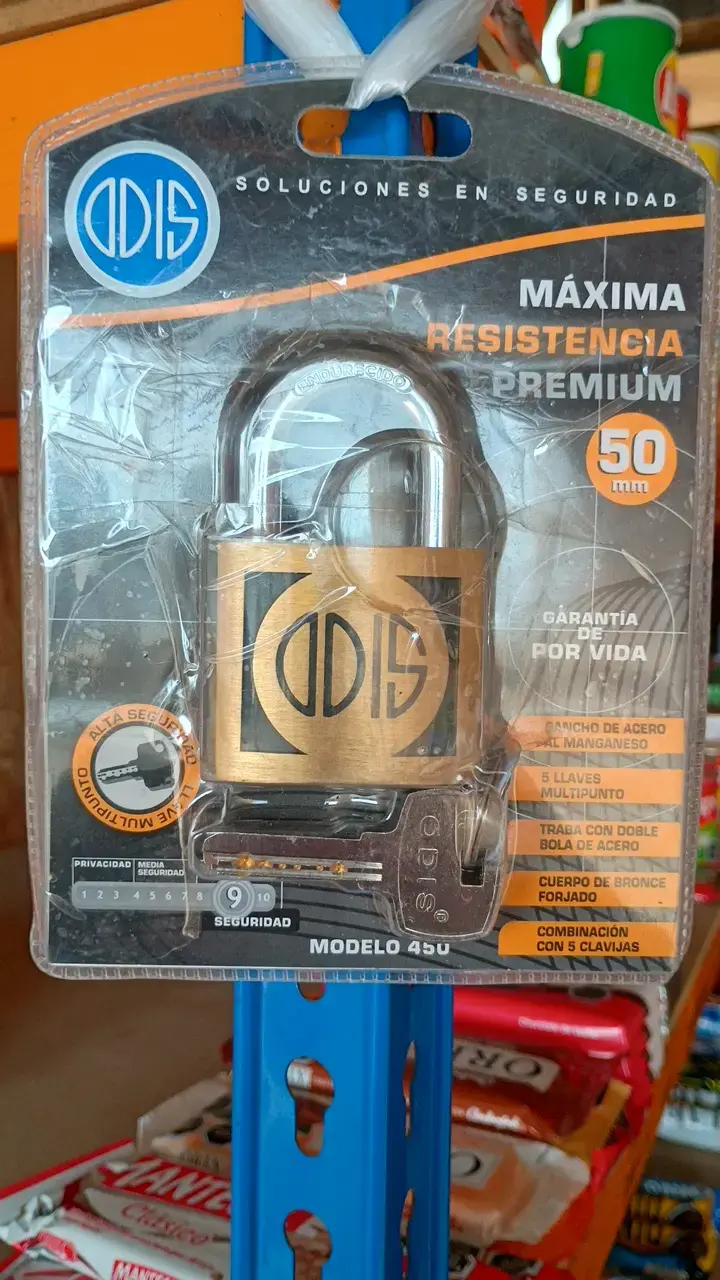 Candado Odis máxima resistencia 50mm