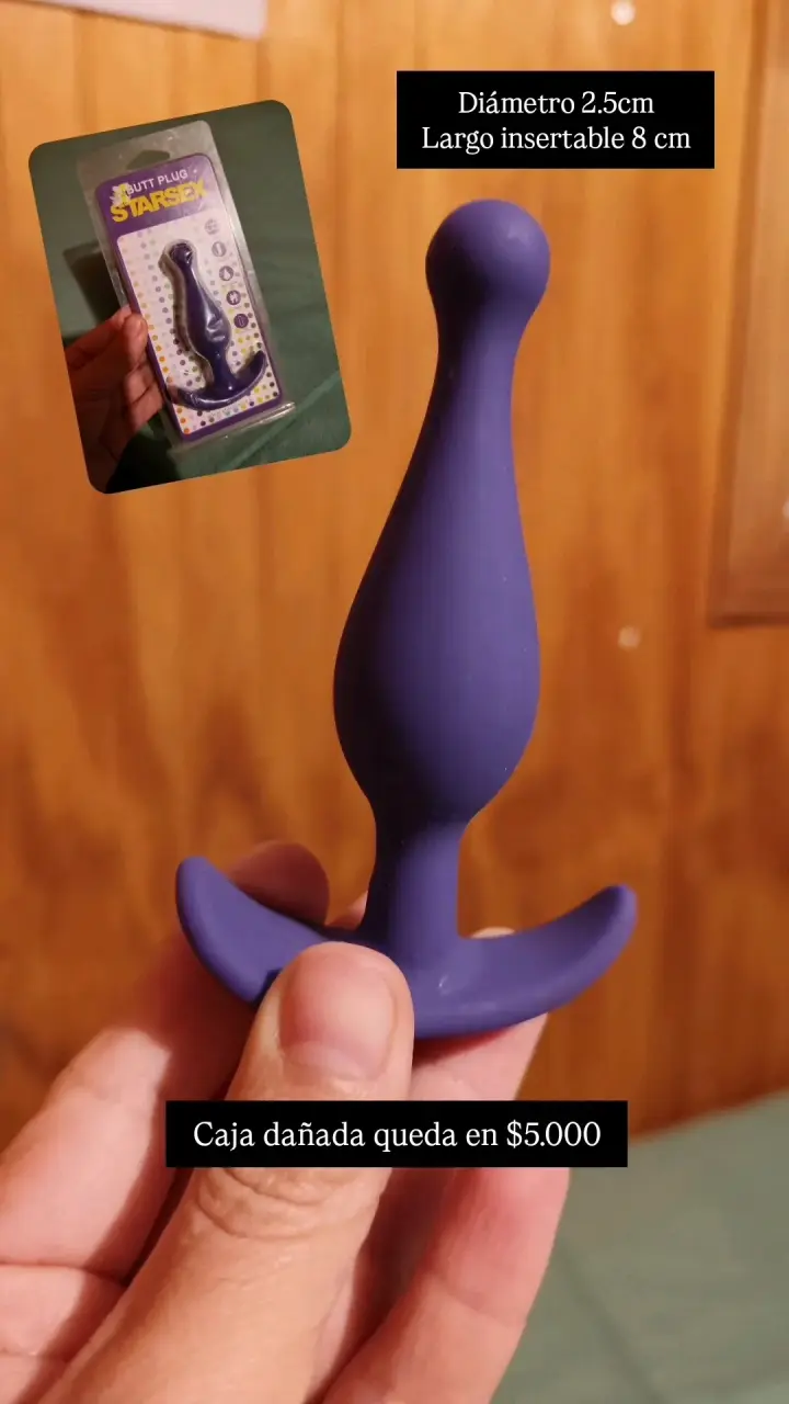 Plug anal Starsex morado de silicona