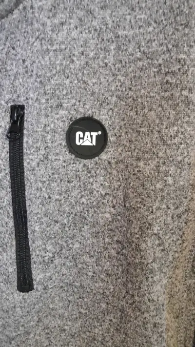Chaqueta de lana gris Caterpillar para hombre - miniatura 3