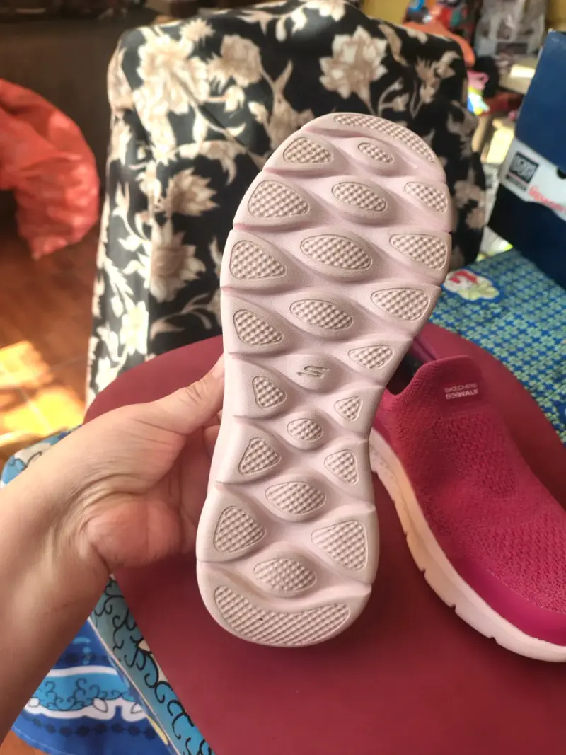 Zapatillas Skechers Go Walk rosadas para mujer - 5