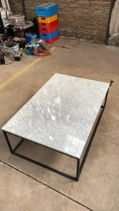 Mesas de centro de mármol con base metálica - miniatura 5