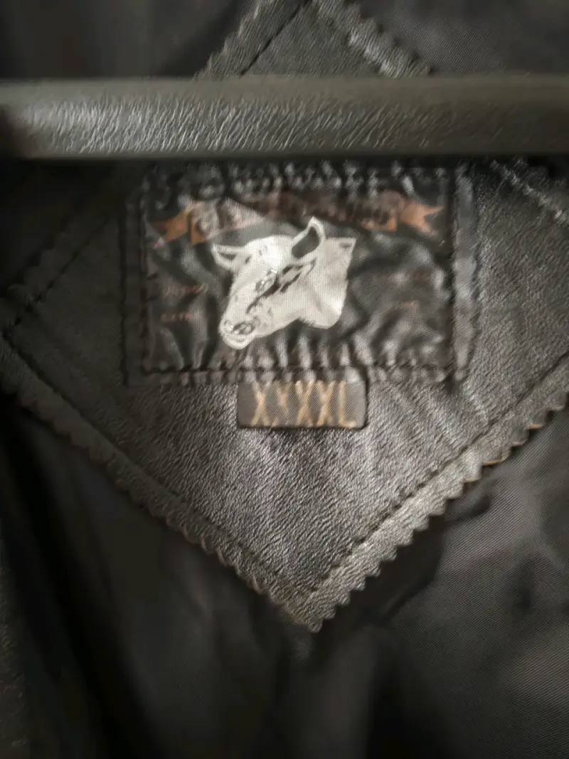 Abrigo de cuero negro para mujer talla XXL - 2