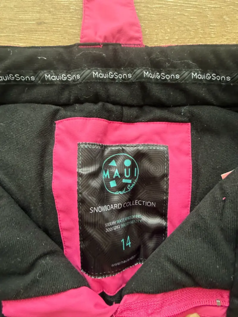 Pantalones de snowboard rosas Maui and Sons - 4