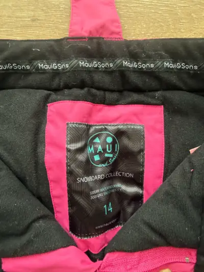 Pantalones de snowboard rosas Maui and Sons - miniatura 4