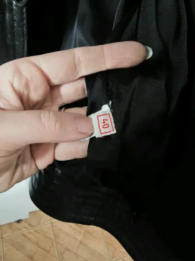 Chaqueta de cuero negra Serge Miko - miniatura 5
