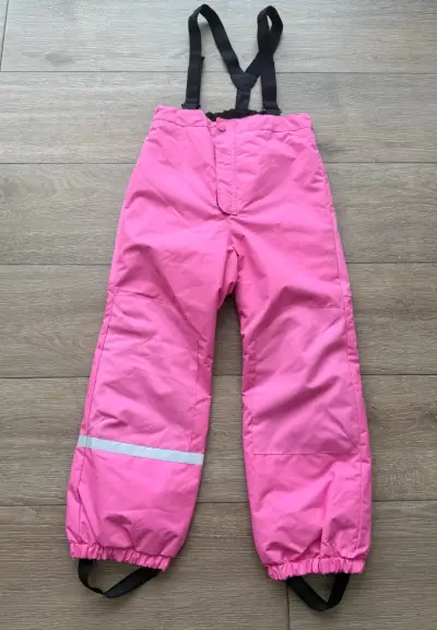 Pantalones de nieve para niñas color rosa - miniatura 1
