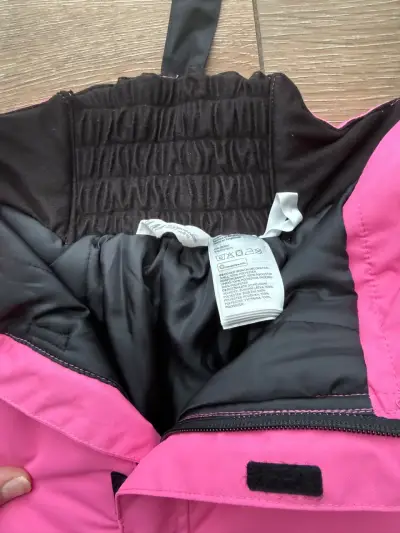 Pantalones de nieve para niñas color rosa - miniatura 2