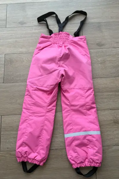 Pantalones de nieve para niñas color rosa - miniatura 3