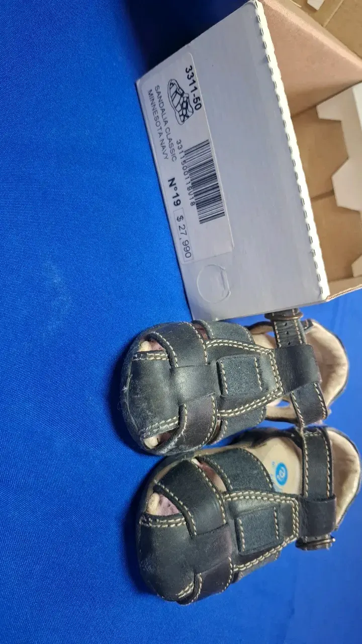 Sandalias de cuero para niños Colloky 19 - 2