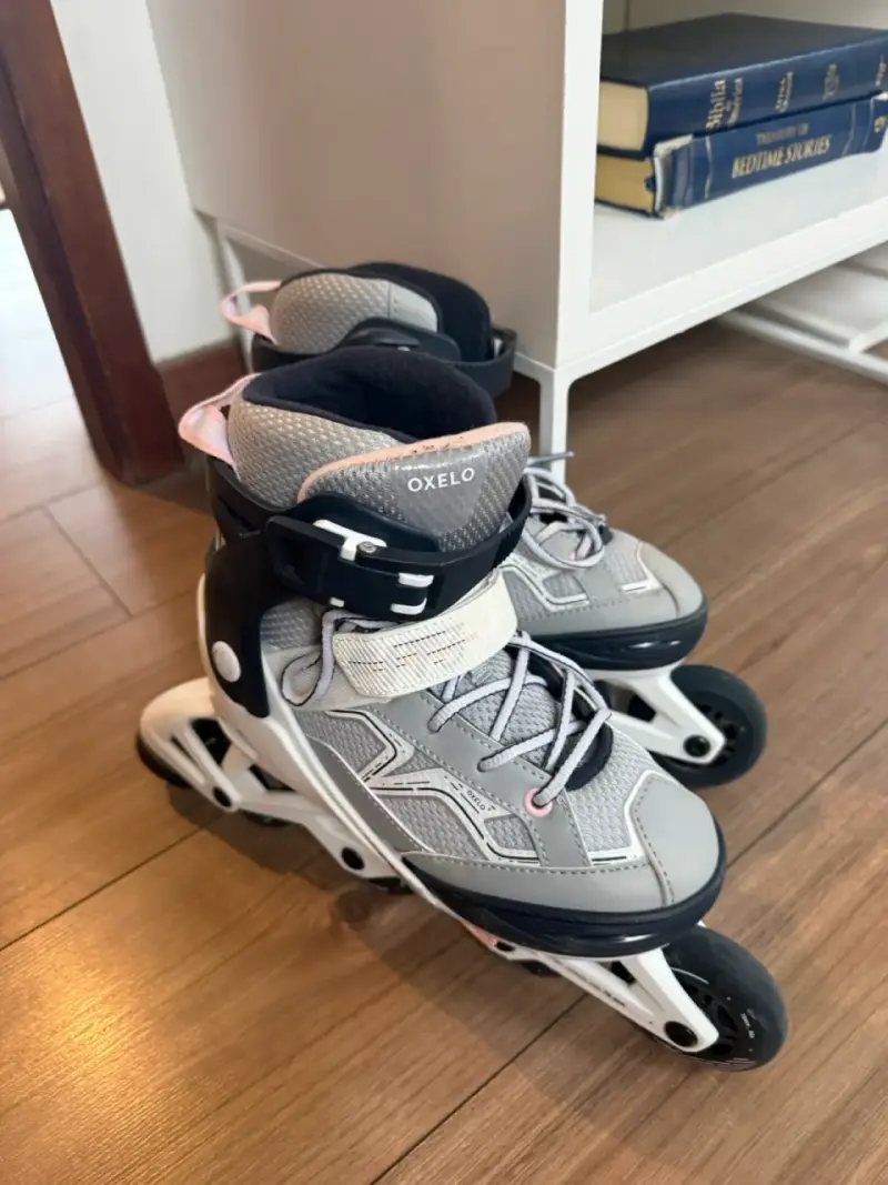 Patines en línea Oxelo grises para niña. Talla 35 - 1