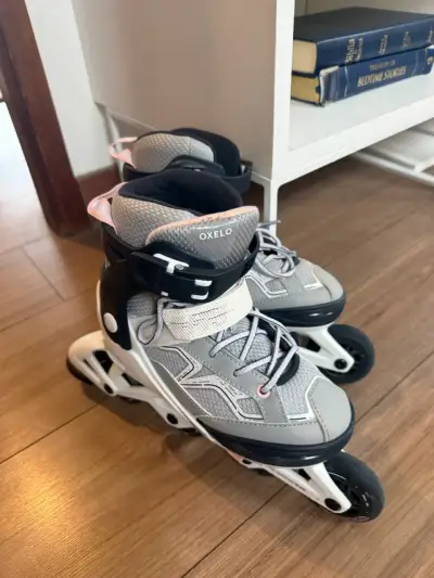 Patines en línea Oxelo grises para niña. Talla 35 - miniatura 1