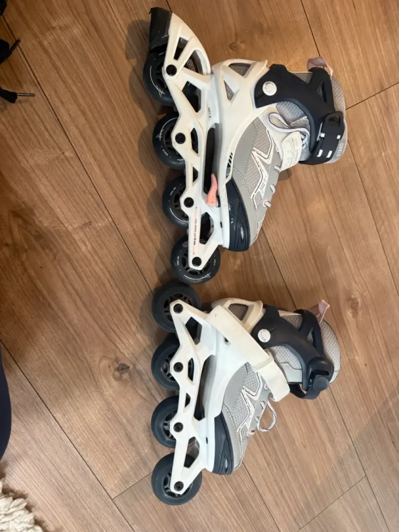 Patines en línea Oxelo grises para niña. Talla 35 - 3