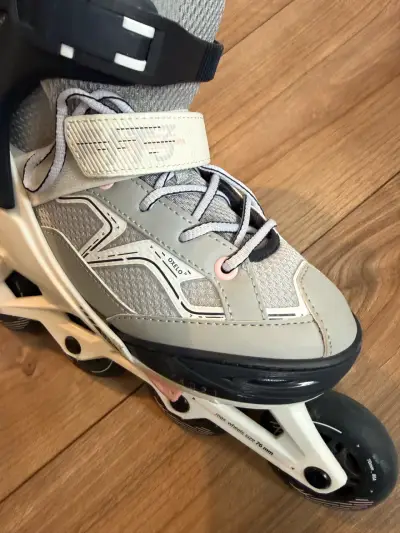 Patines en línea Oxelo grises para niña. Talla 35 - miniatura 4