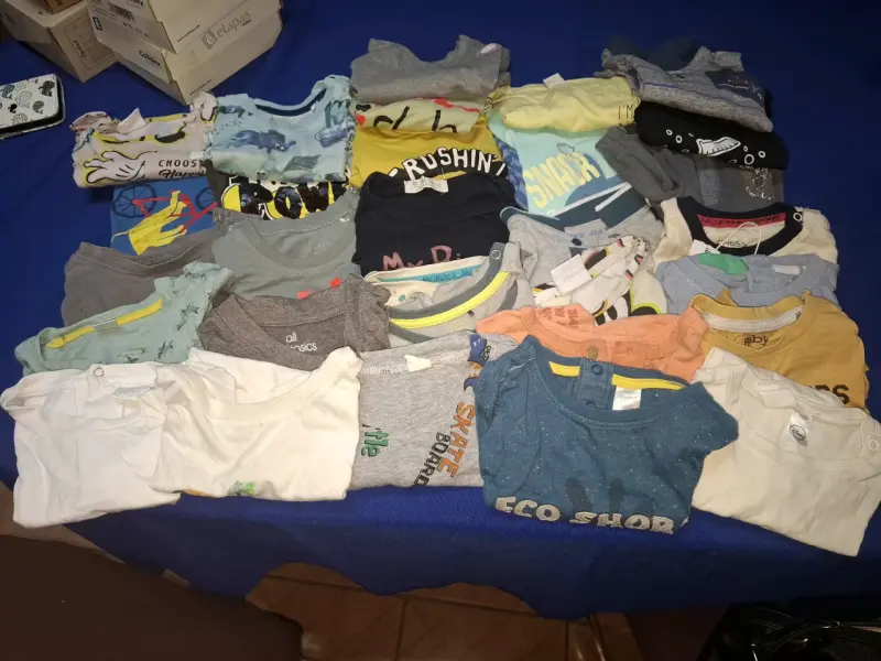 Lote de 30 poleras para niños de varias marcas