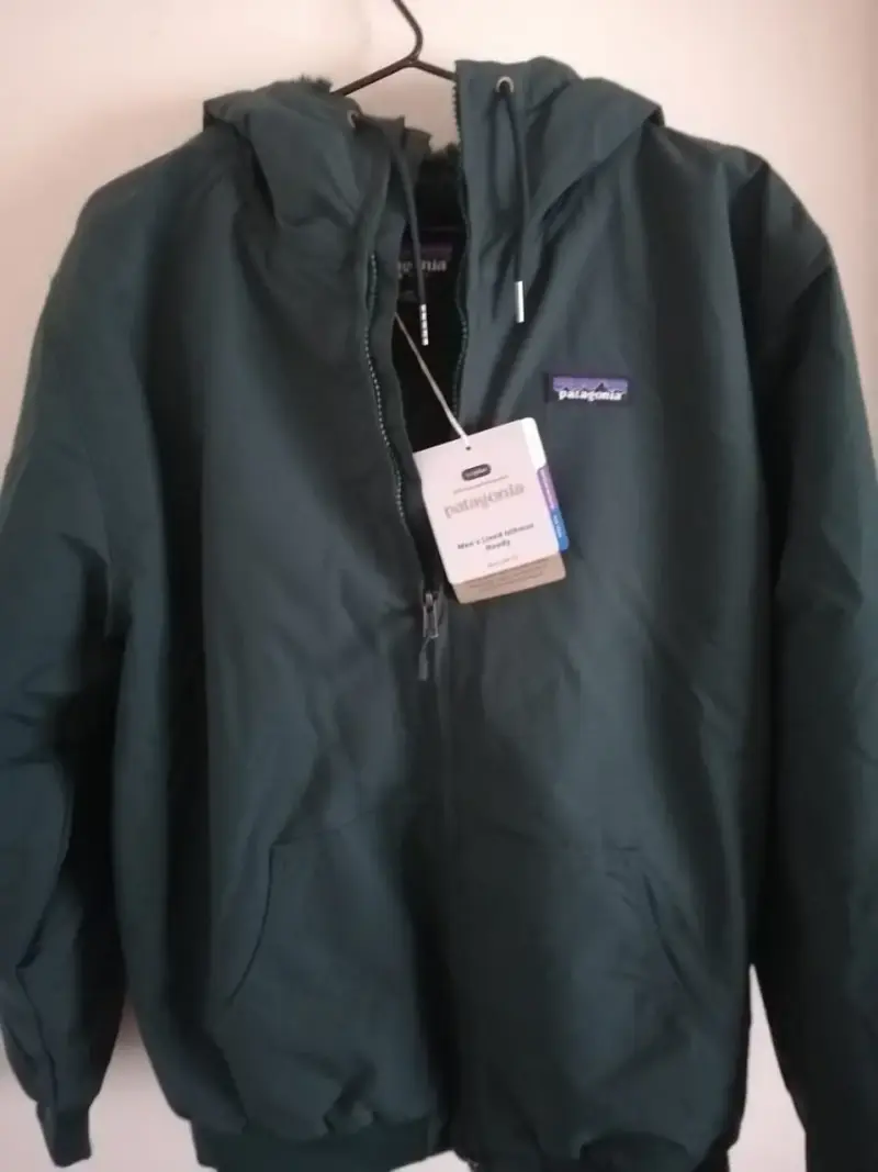 Chaqueta con capucha verde Patagonia, Unica - 5