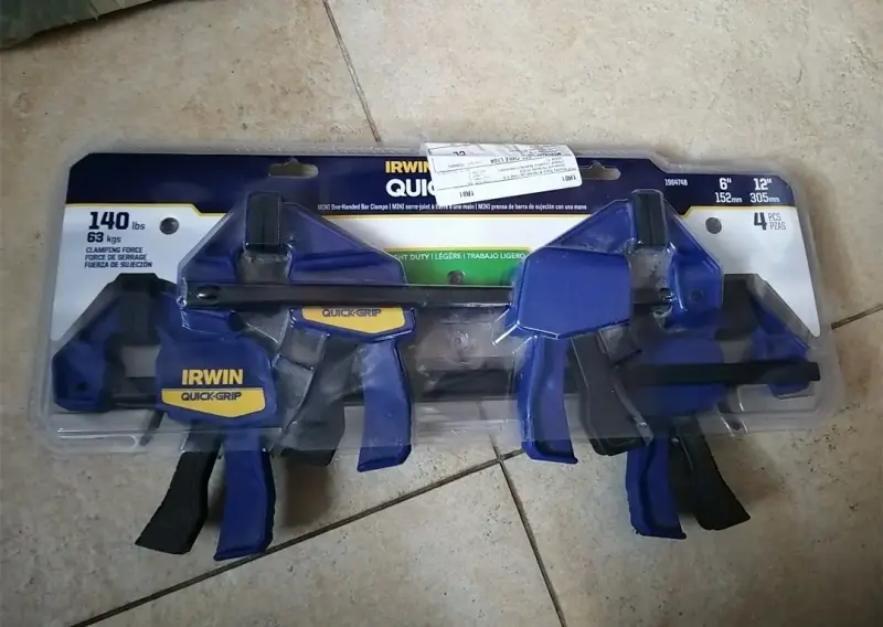 Set de 4 Prensas Irwin Quick-Grip 4 Piezas, Nuevo - 5