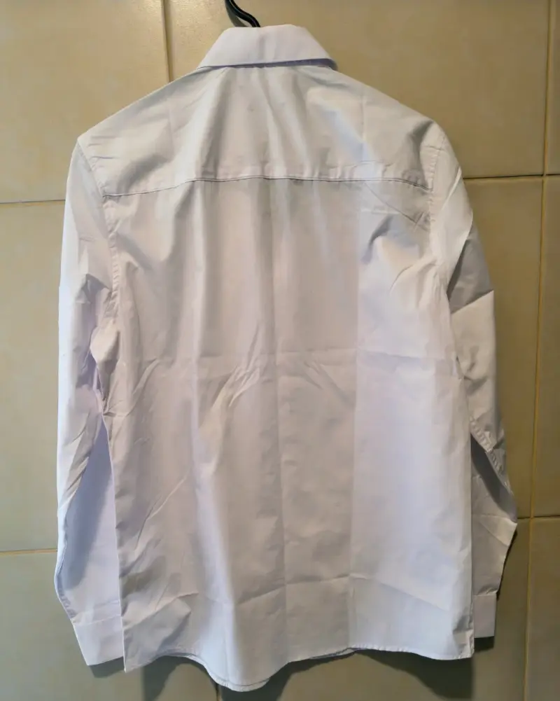 Camisa Blanca Slim Fit Zibel para Hombre - 3