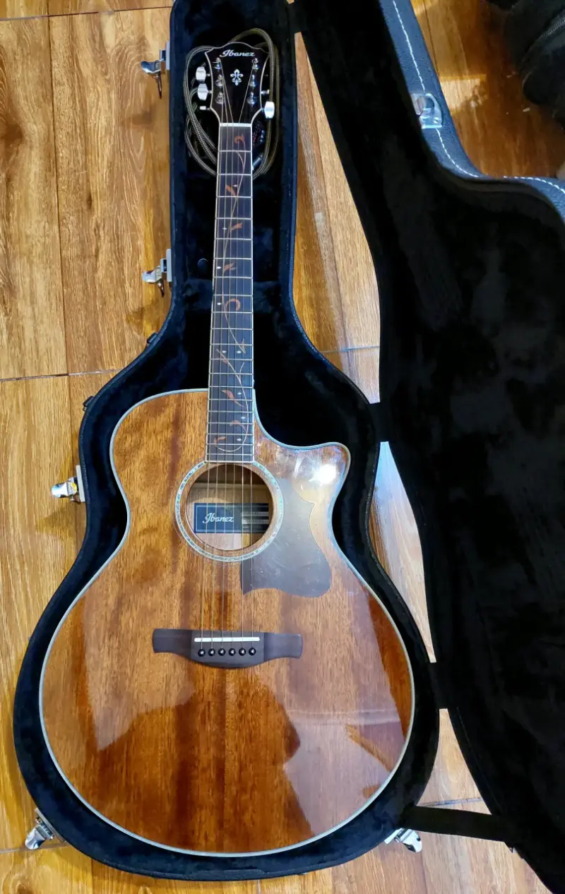 Guitarra acústica Ibanez con estuche - 1