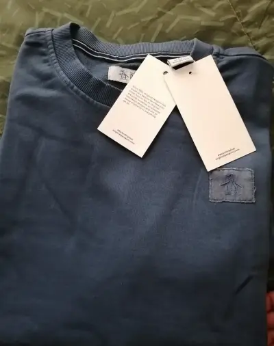 Polerón azul Original Penguin para hombre, nuevo - miniatura 1