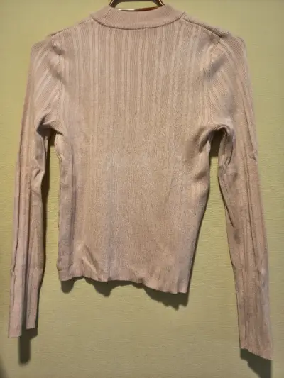 Suéter de punto beige para mujer - miniatura 2