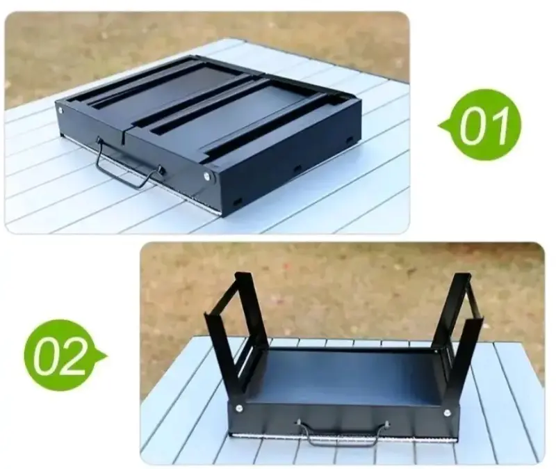 Parrilla portátil plegable para asados - 3