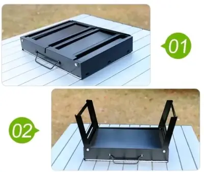 Parrilla portátil plegable para asados - miniatura 3
