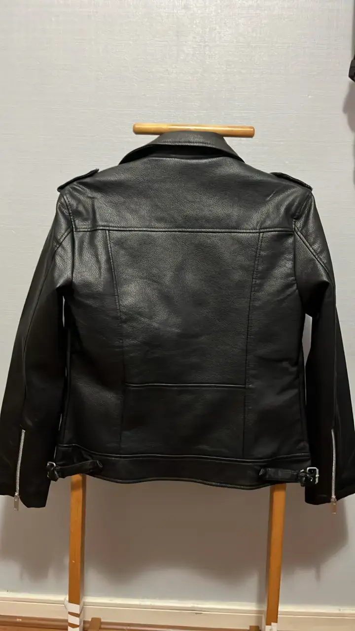 Chaqueta de cuero negra Sybilla para mujer - 2