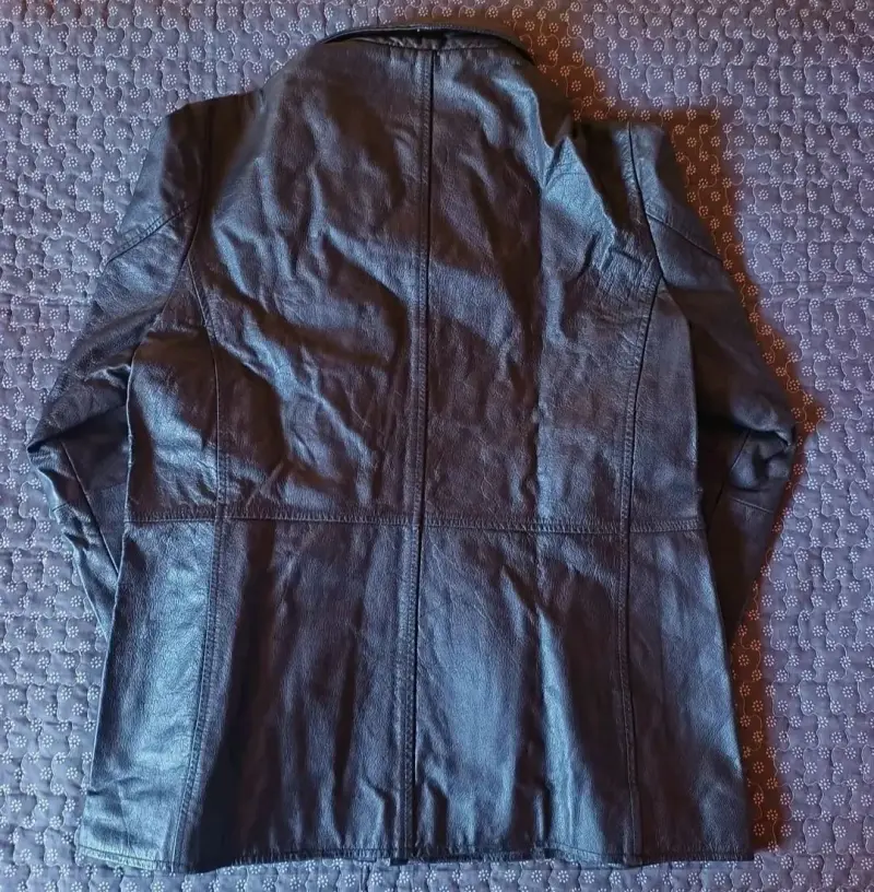Chaqueta de cuero negro - 2