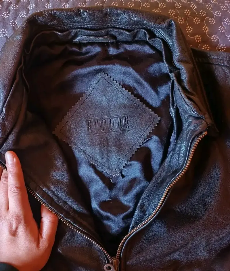 Chaqueta de cuero negro - 3