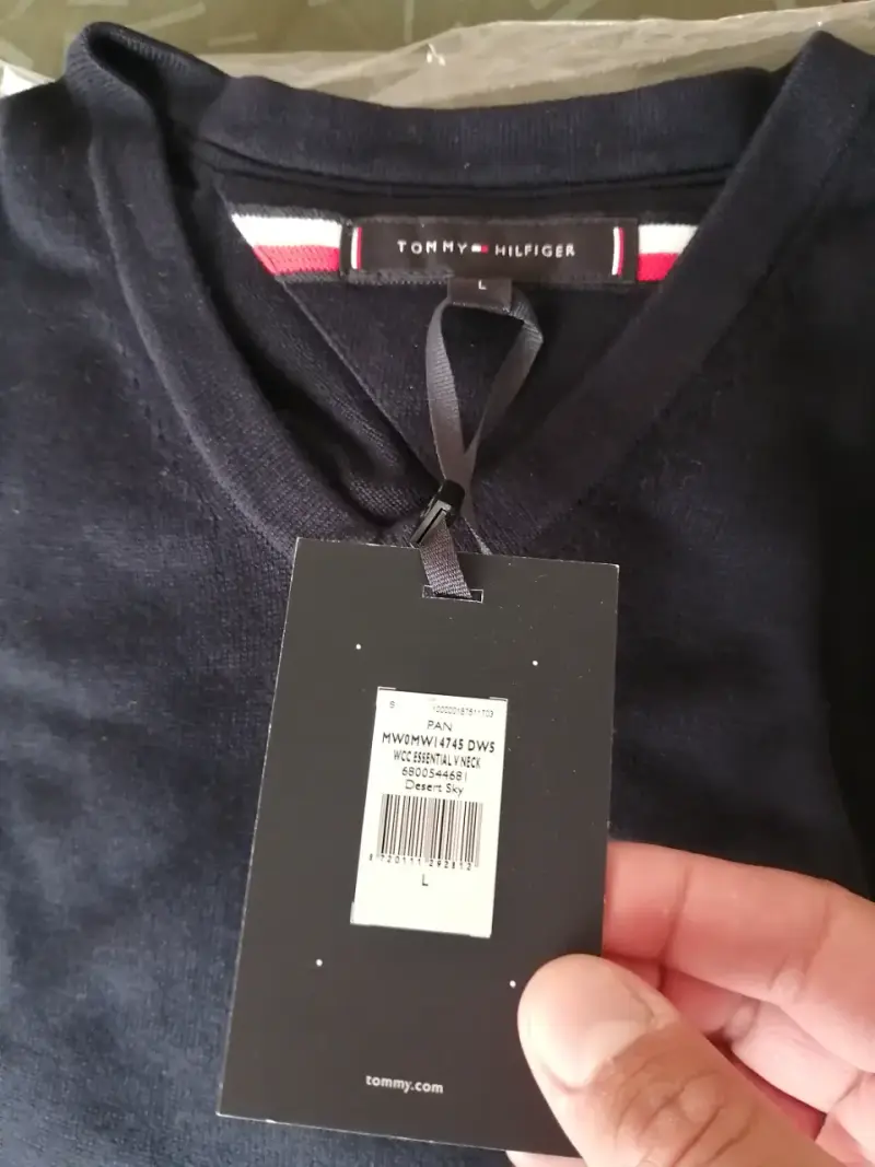 Suéter Tommy Hilfiger negro talla L,nuevo - 3