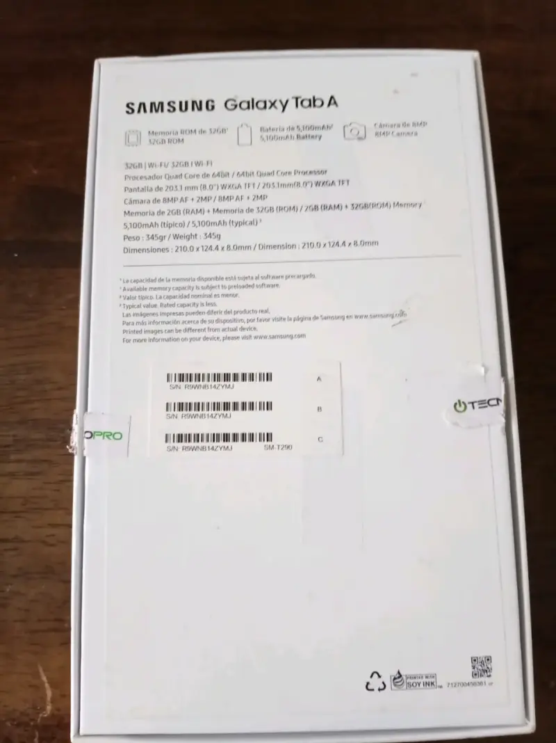 Tablet Samsung Galaxy Tab A 8.0 pulgadas - 2